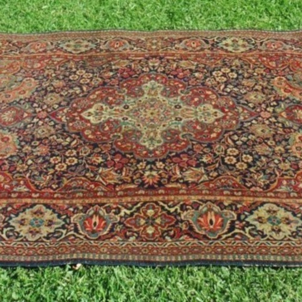 ORIENTAL RUG  KASHAN  HAMDMADE  SUPER FINE KNOTS  TRADITION CENTER MEDALIONE